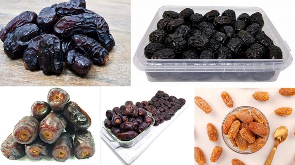 Types of khajur dates