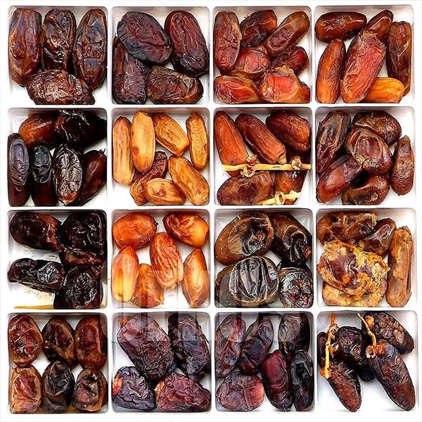 Types of dry dates